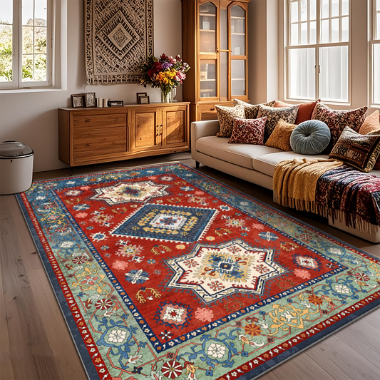 Persian Rug Stain Resistant Bedroom Carpet