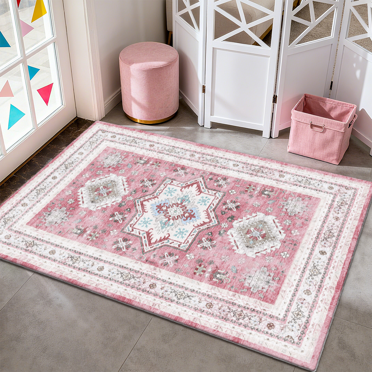 Thick Fluffy Shag Rug Room Anti-Skid Carpet