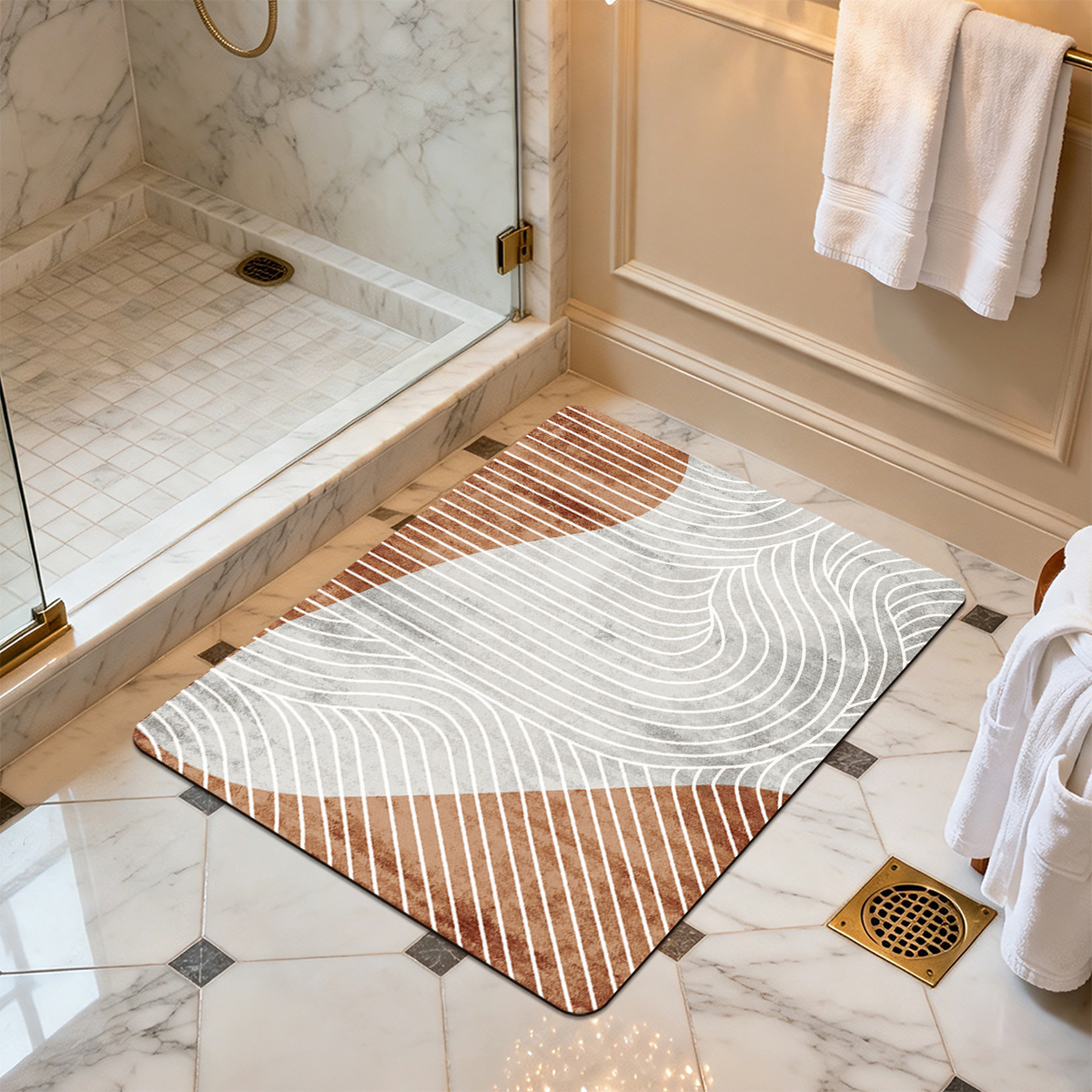 Quick Dry Bath Mat Fast Drying Breathable Anti Mildew Bathroom Mat