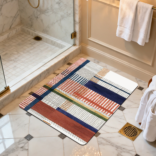 Super Absorbent Bath Mat Quick Dry Microfiber Bathroom Floor Mat