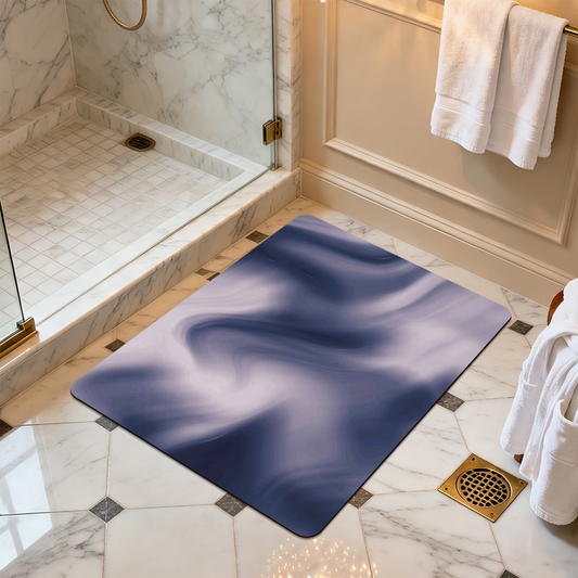Polyester Bath Mat Durable Fade Resistant Easy Care Mat