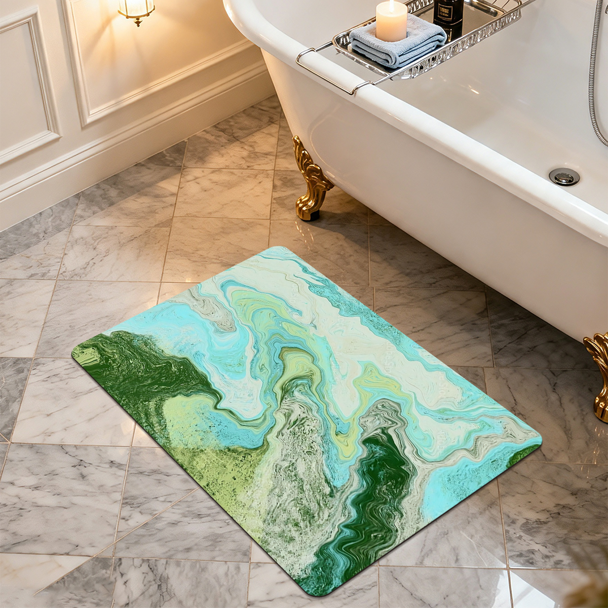 Odor Resistant Bath Mat Anti Smell Fresh Bathroom Floor Mat