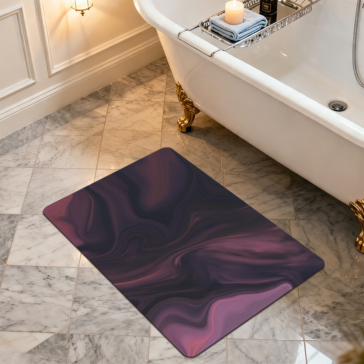 Diatomaceous Earth Bath Mat Super Absorbent Quick Dry Stone Mat