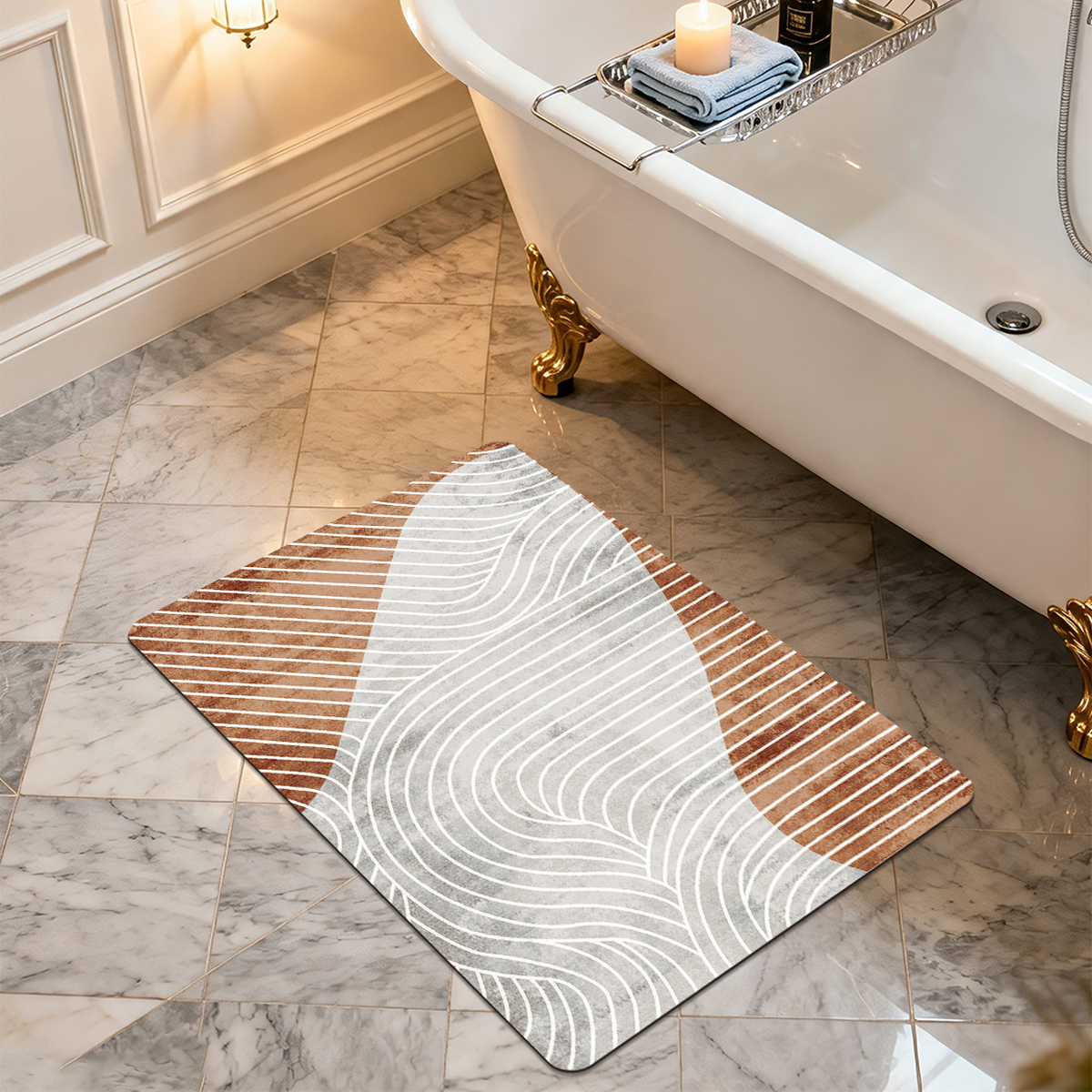 Quick Dry Bath Mat Fast Drying Breathable Anti Mildew Bathroom Mat