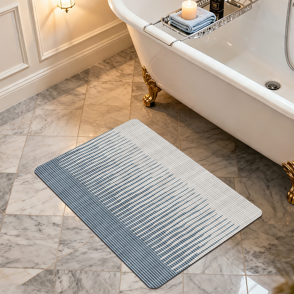 Washable Bath Mat Easy Clean Soft Bathroom Floor Mat