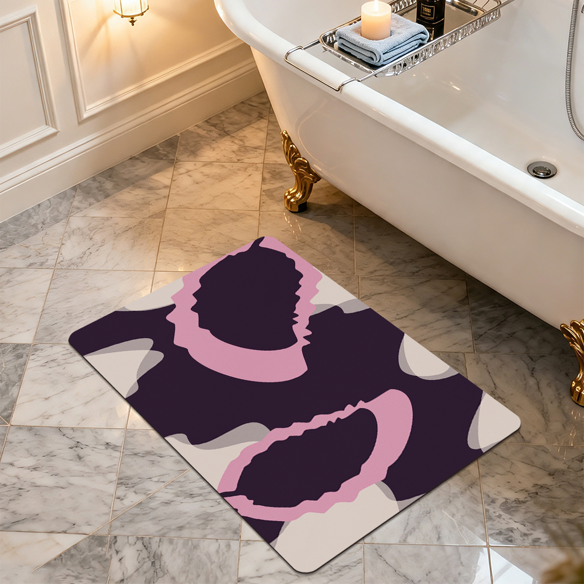 Natural Rubber Bath Mat Eco Friendly Non Slip Durable Mat