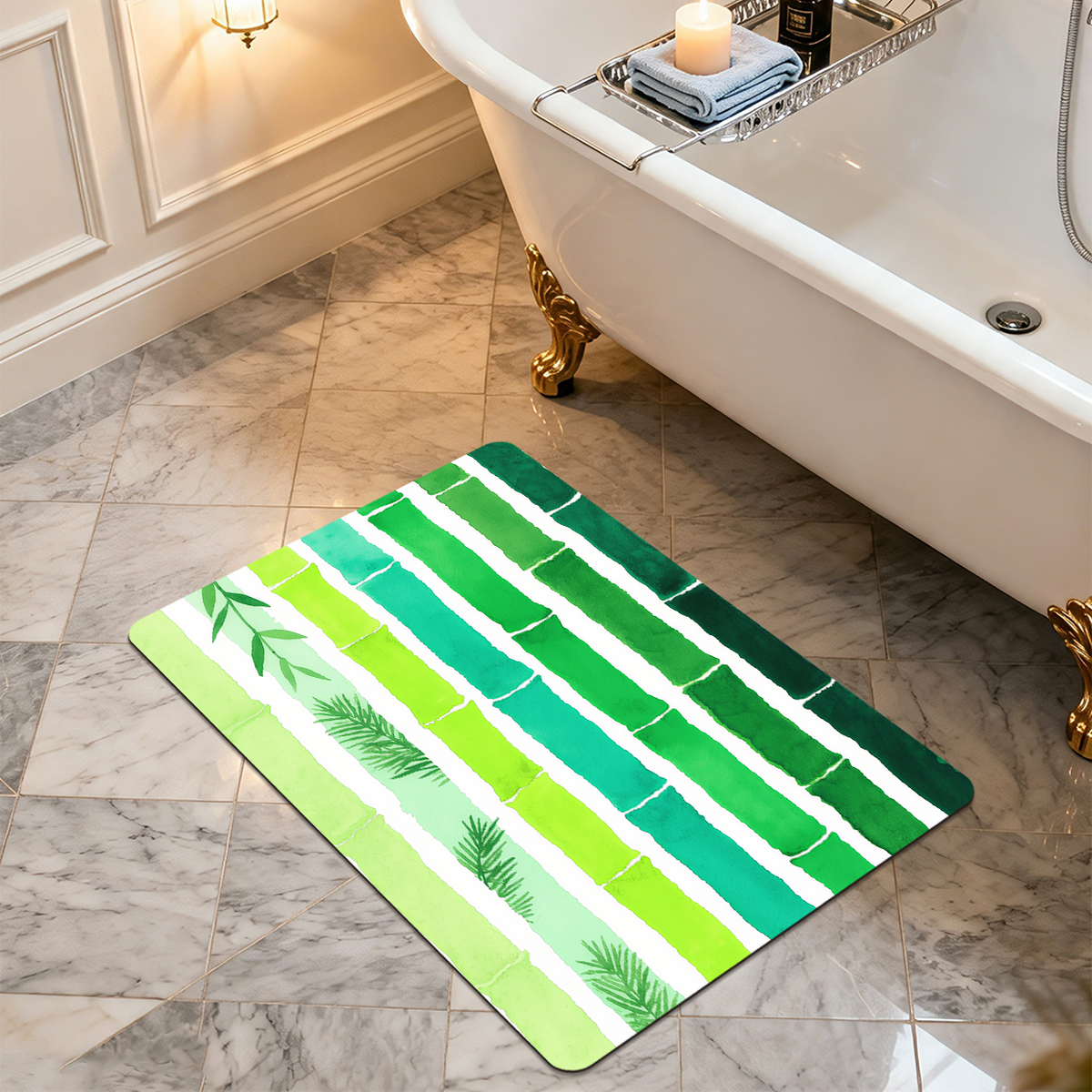 Anti Static Bath Mat Static Free Soft Comfort Bathroom Floor Mat