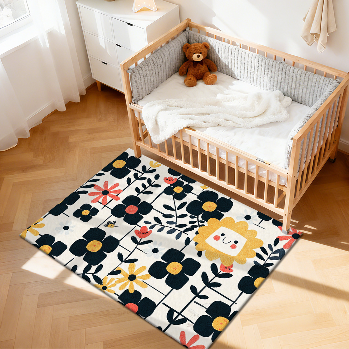 Soft Non-Slip Kids Playroom Rug for Childs.