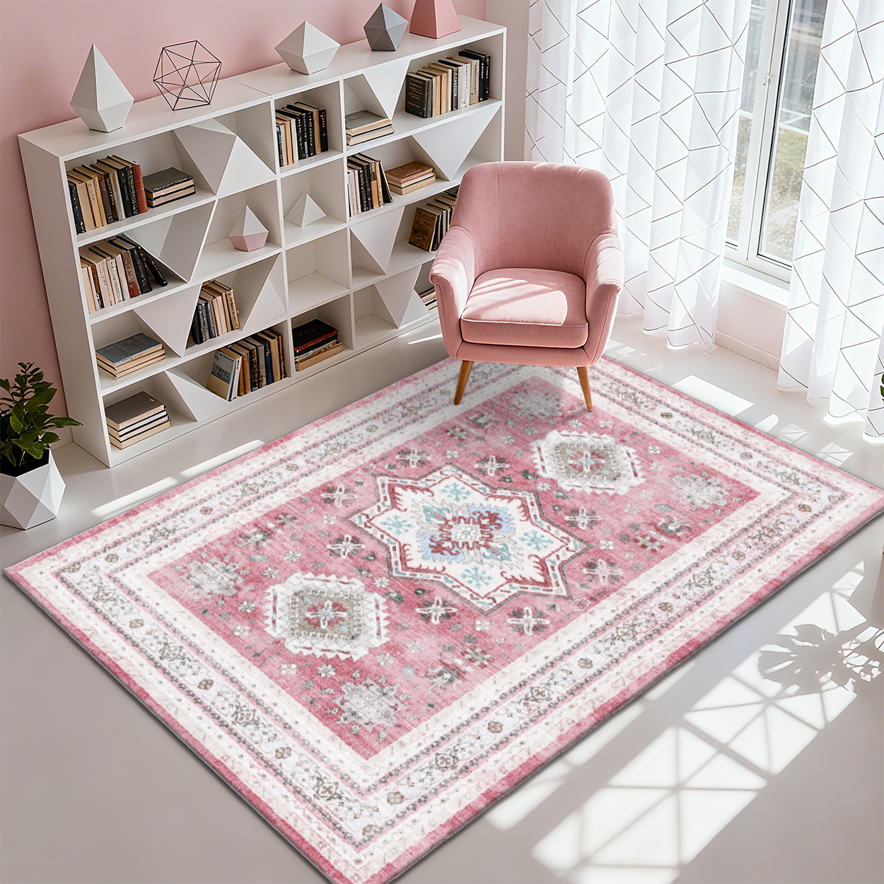 Thick Fluffy Shag Rug Room Anti-Skid Carpet
