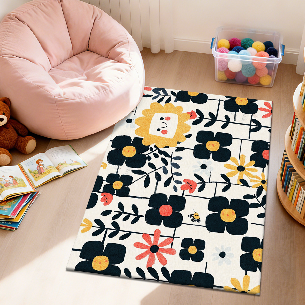 Soft Non-Slip Kids Playroom Rug for Childs.