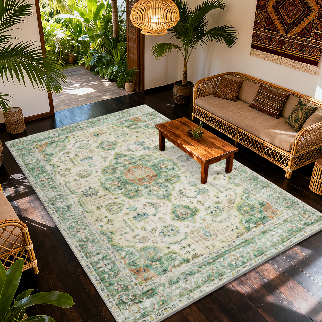 Non-Toxic Hypoallergenic Living Room Rug Kids Safe Carpet