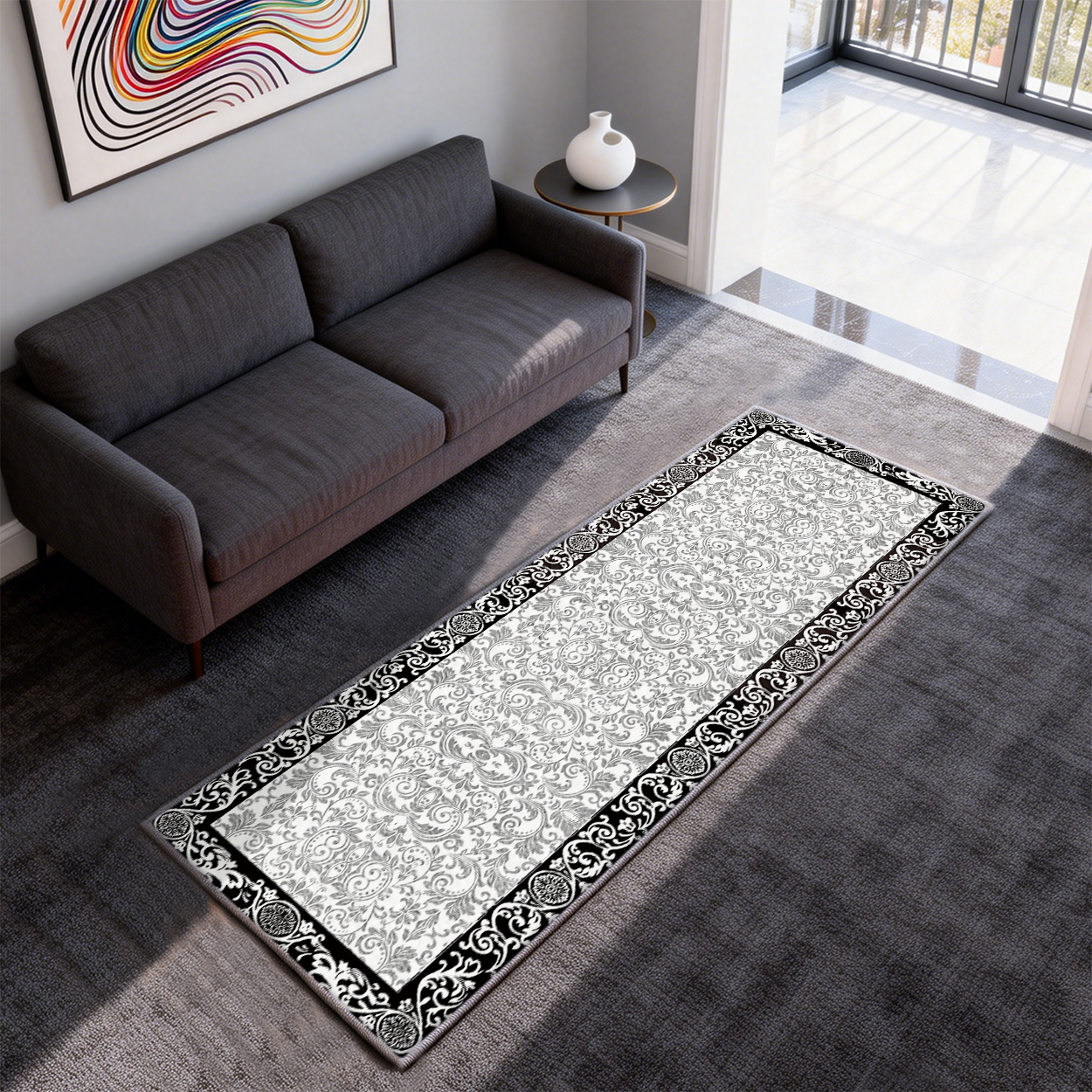 Foldable Runner Rug Portable Easy Storage foldable Hallway Carpet