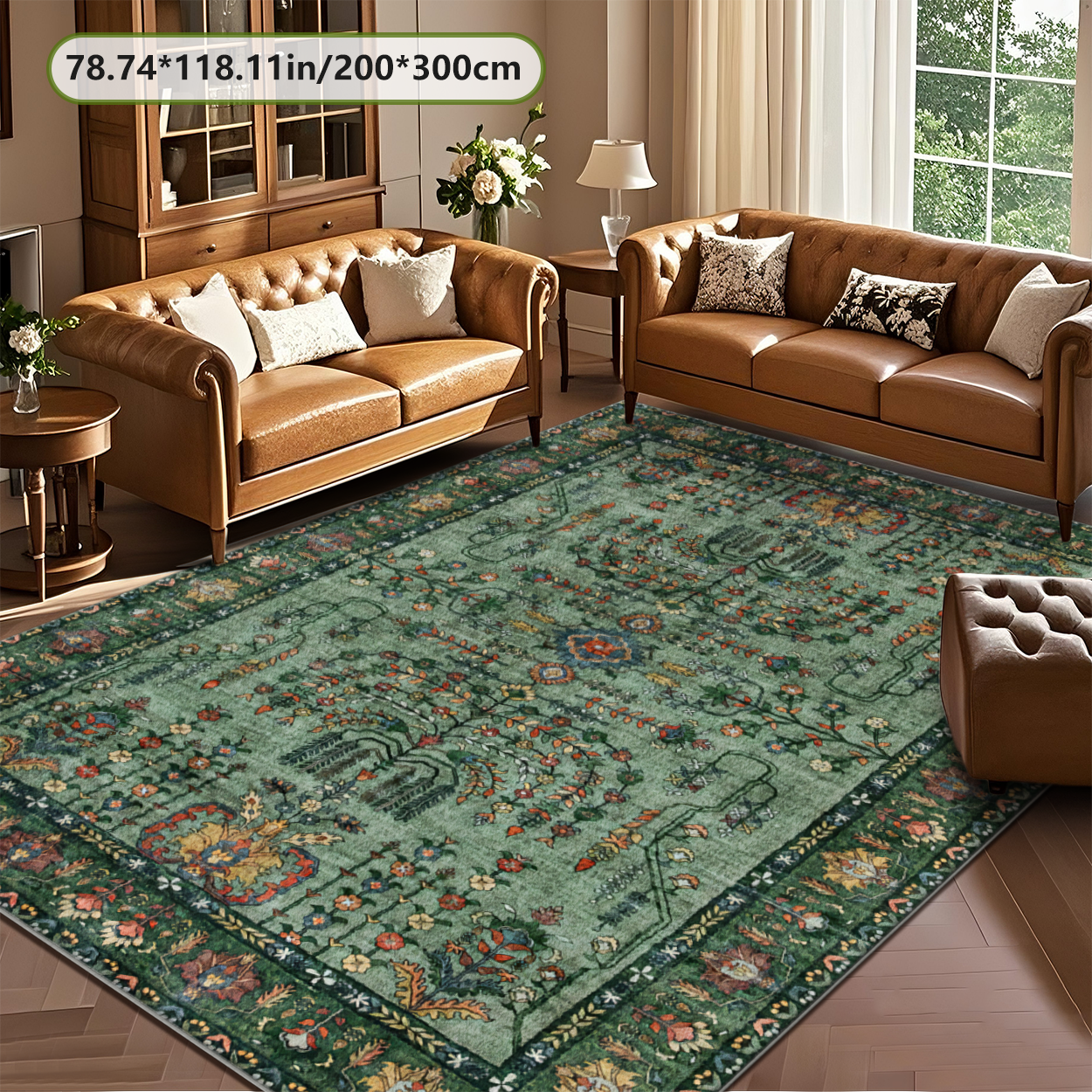 Boho Moroccan Reversible Living Room Rug Dual Sided Carpet
