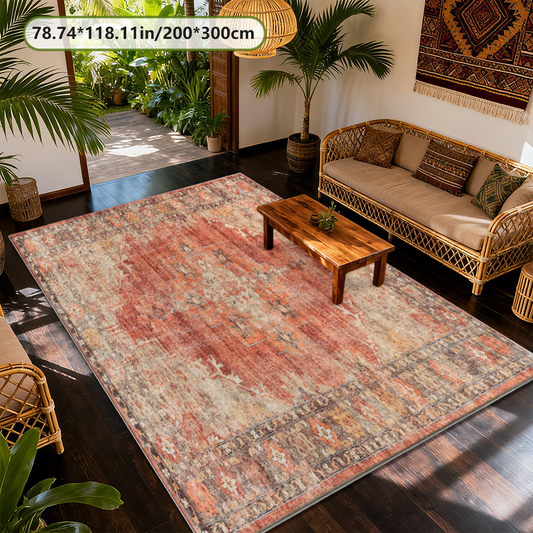 Abstract Modern Art Living Room Rug Color Block Non Shed Indoor Floor Carpet