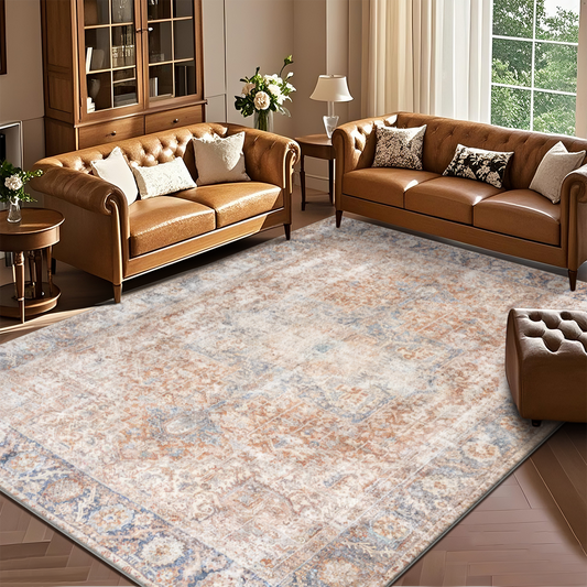 Hypoallergenic Anti-Microbial Living Room Rug Soft Microfiber Sofa Carpet