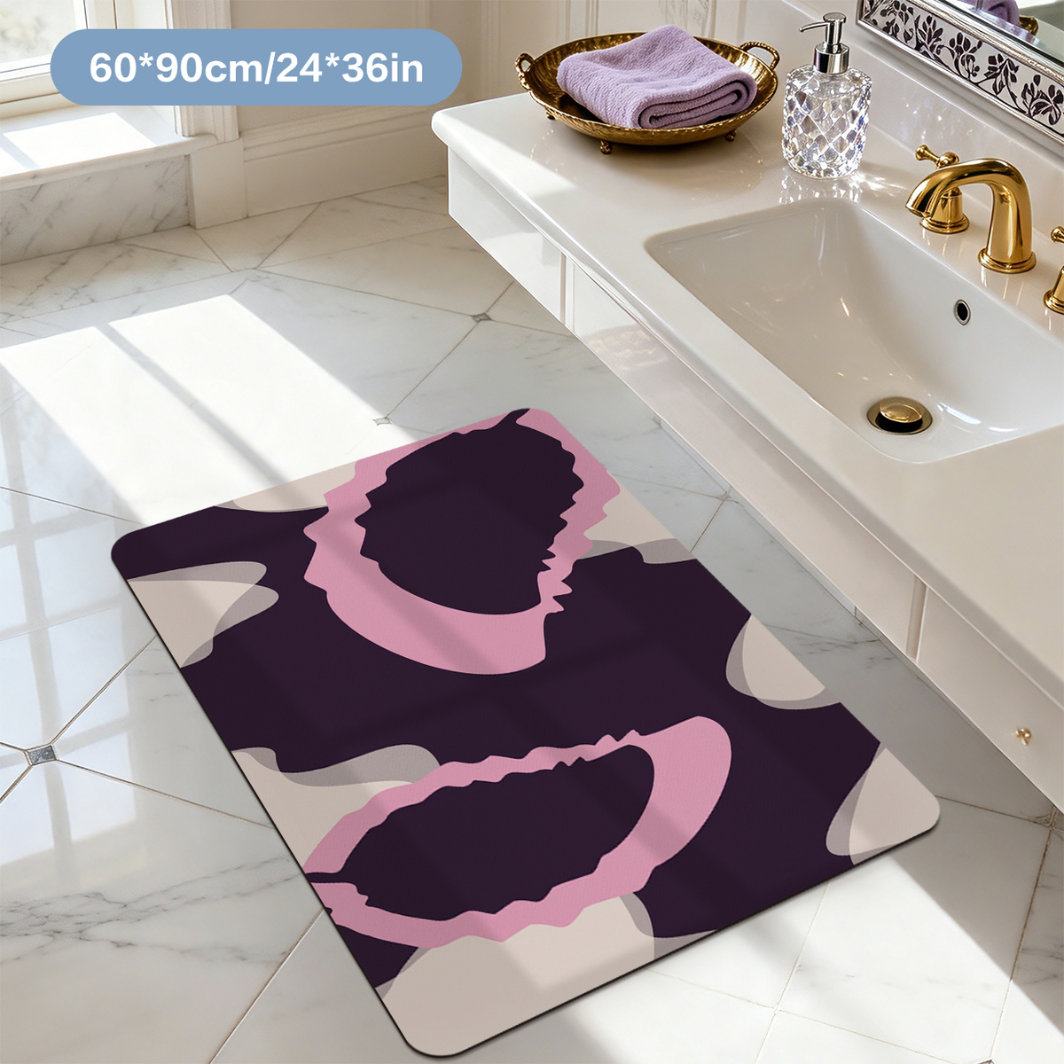 Natural Rubber Bath Mat Eco Friendly Non Slip Durable Mat