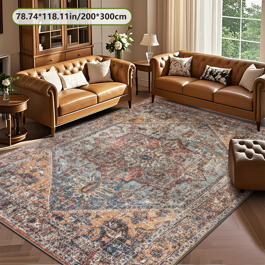 Grey Border Living Room Rug Elegant Indoor Floor Carpet