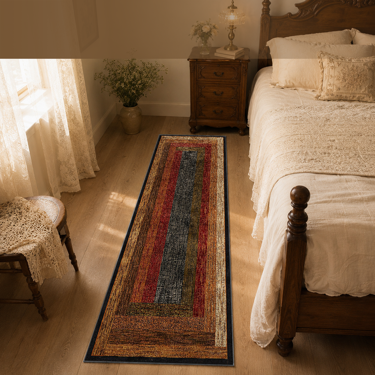 Hypoallergenic Runner Rug Dust Mite Resistant Safe Hallway Carpet