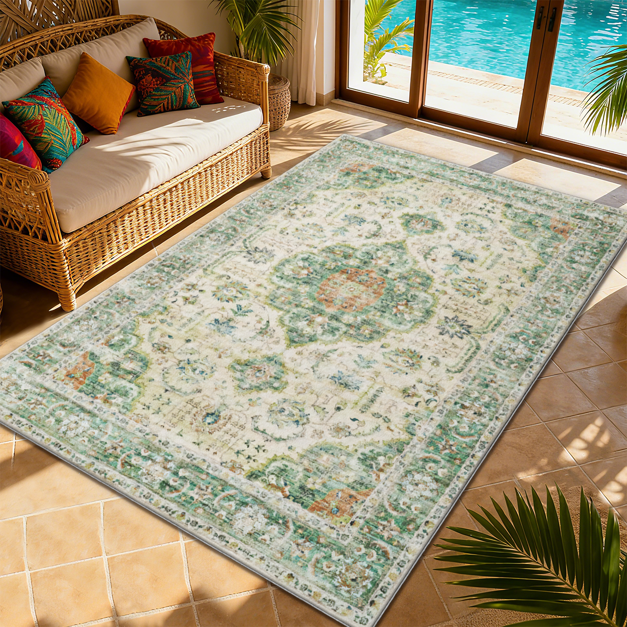 Non-Toxic Hypoallergenic Living Room Rug Kids Safe Carpet