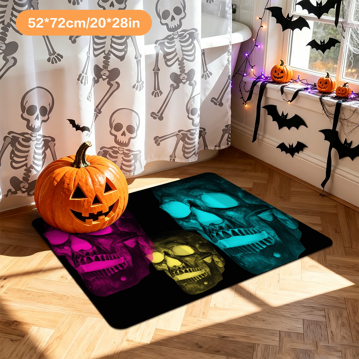 Scary Halloween Decor Bath Mat for Master Bathroom