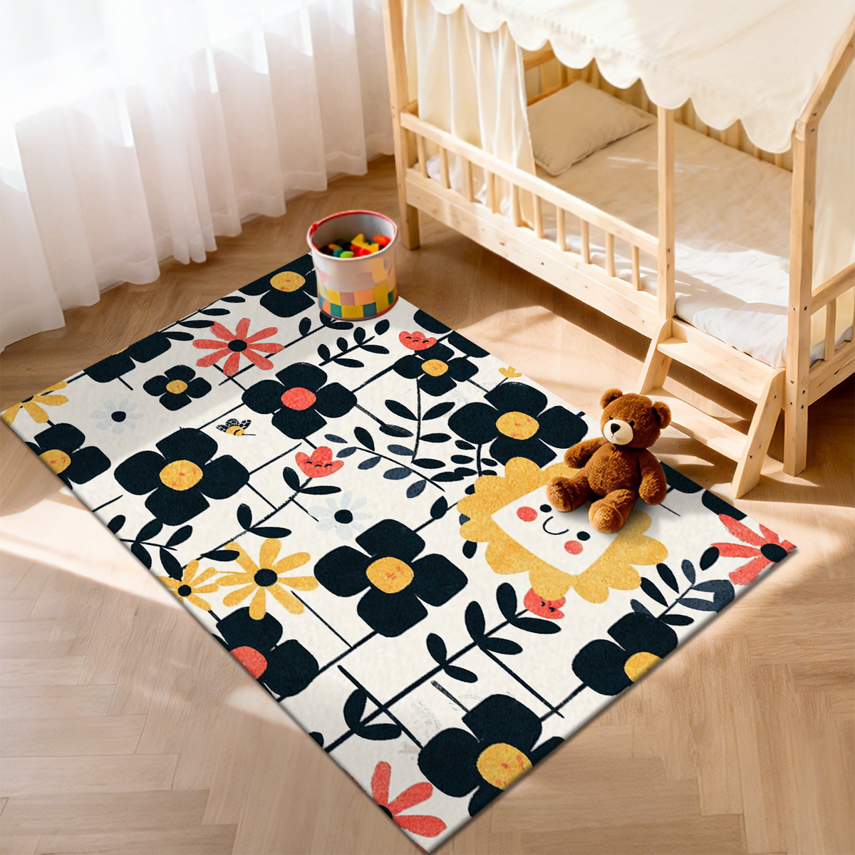 Soft Non-Slip Kids Playroom Rug for Childs.