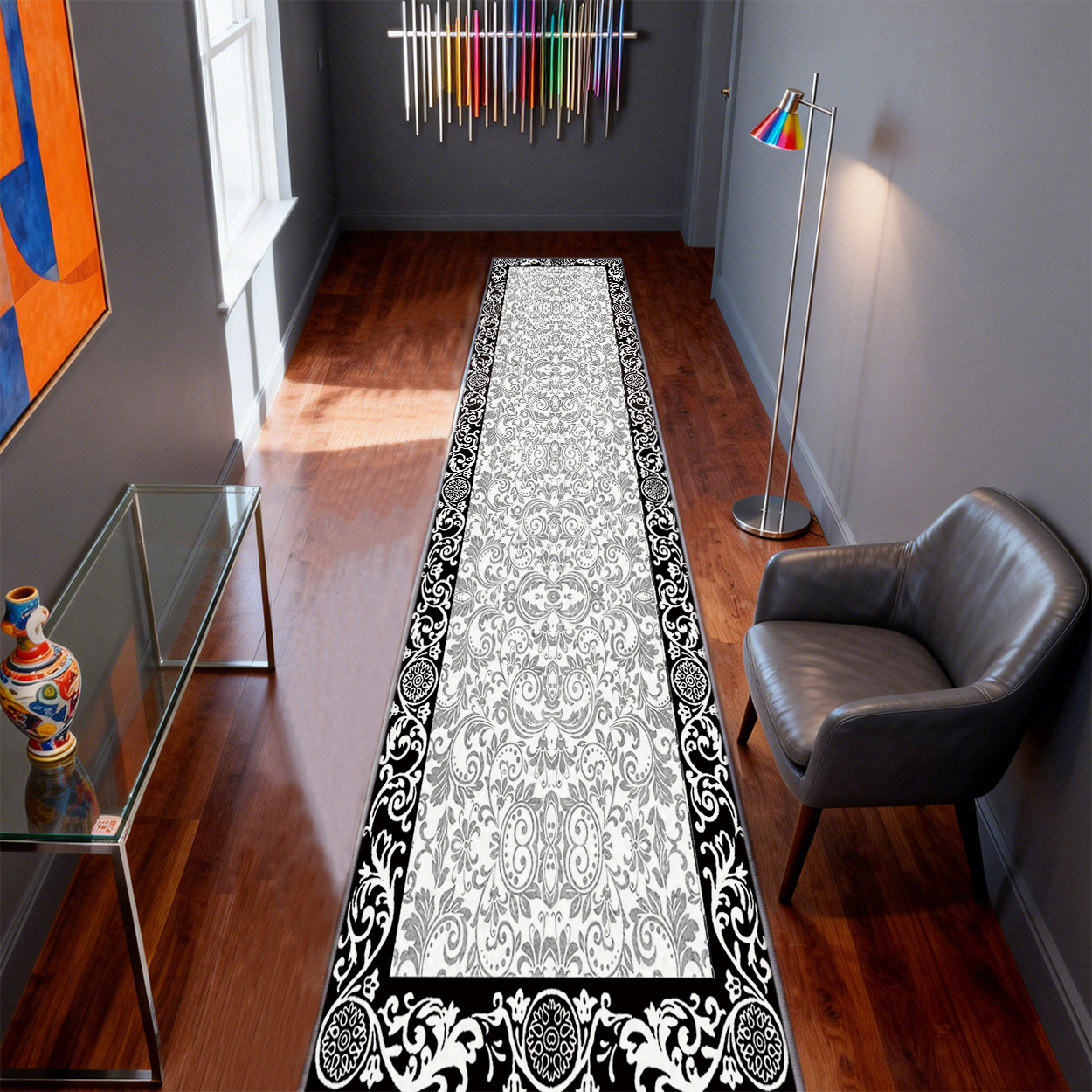 Foldable Runner Rug Portable Easy Storage foldable Hallway Carpet