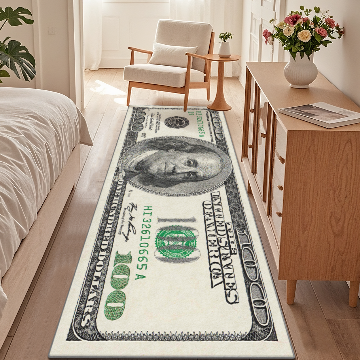 Bedside Runner Rug Soft Non Slip Bedroom Floor Hallway Carpet