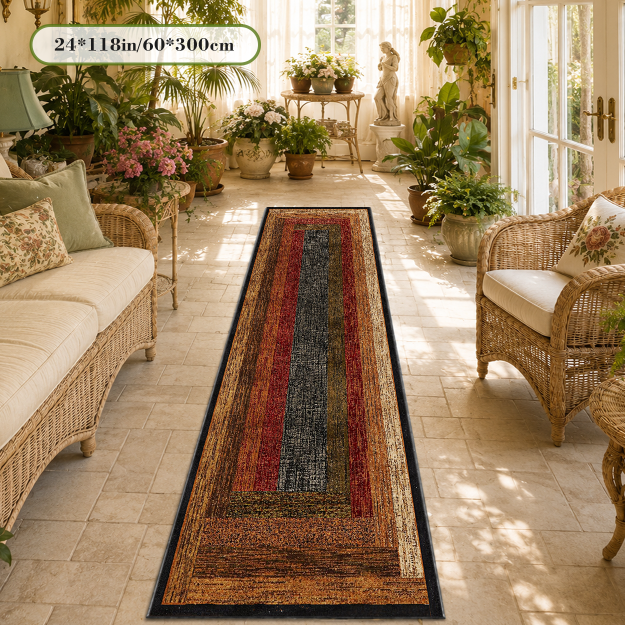 Hypoallergenic Runner Rug Dust Mite Resistant Safe Hallway Carpet