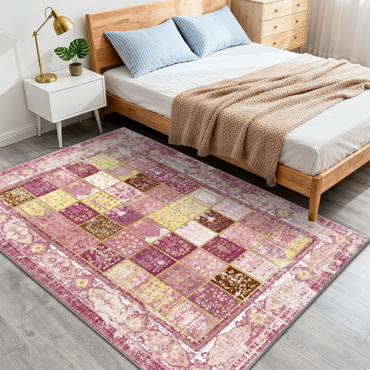 Modern Living Room Rug Non Shed Easy Clean Floor Carpet