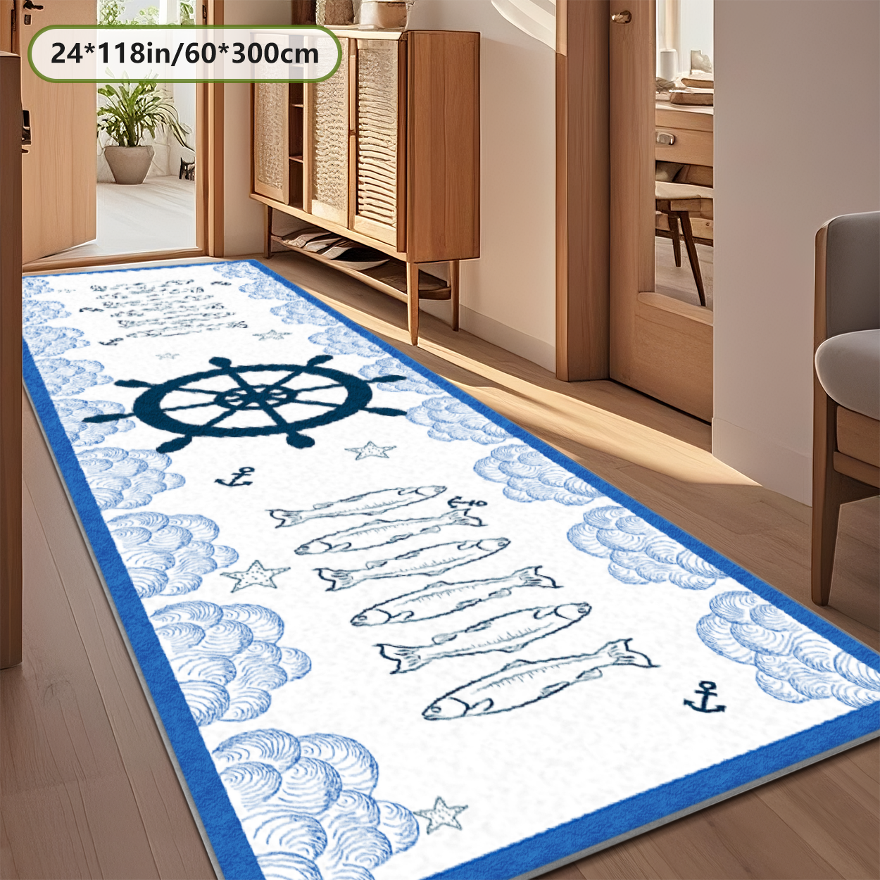 Bedside Runner Rug Soft Non Slip Bedroom Floor Hallway Carpet