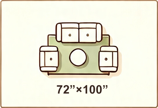Boho Vintage Living Room Area Rug Stain Resistant Floor Carpet