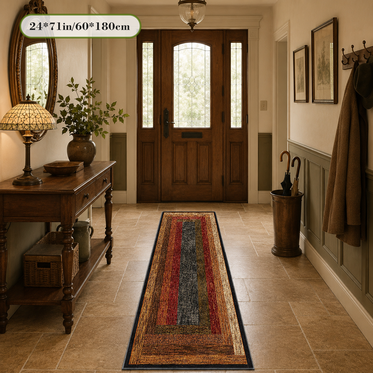 Hypoallergenic Runner Rug Dust Mite Resistant Safe Hallway Carpet