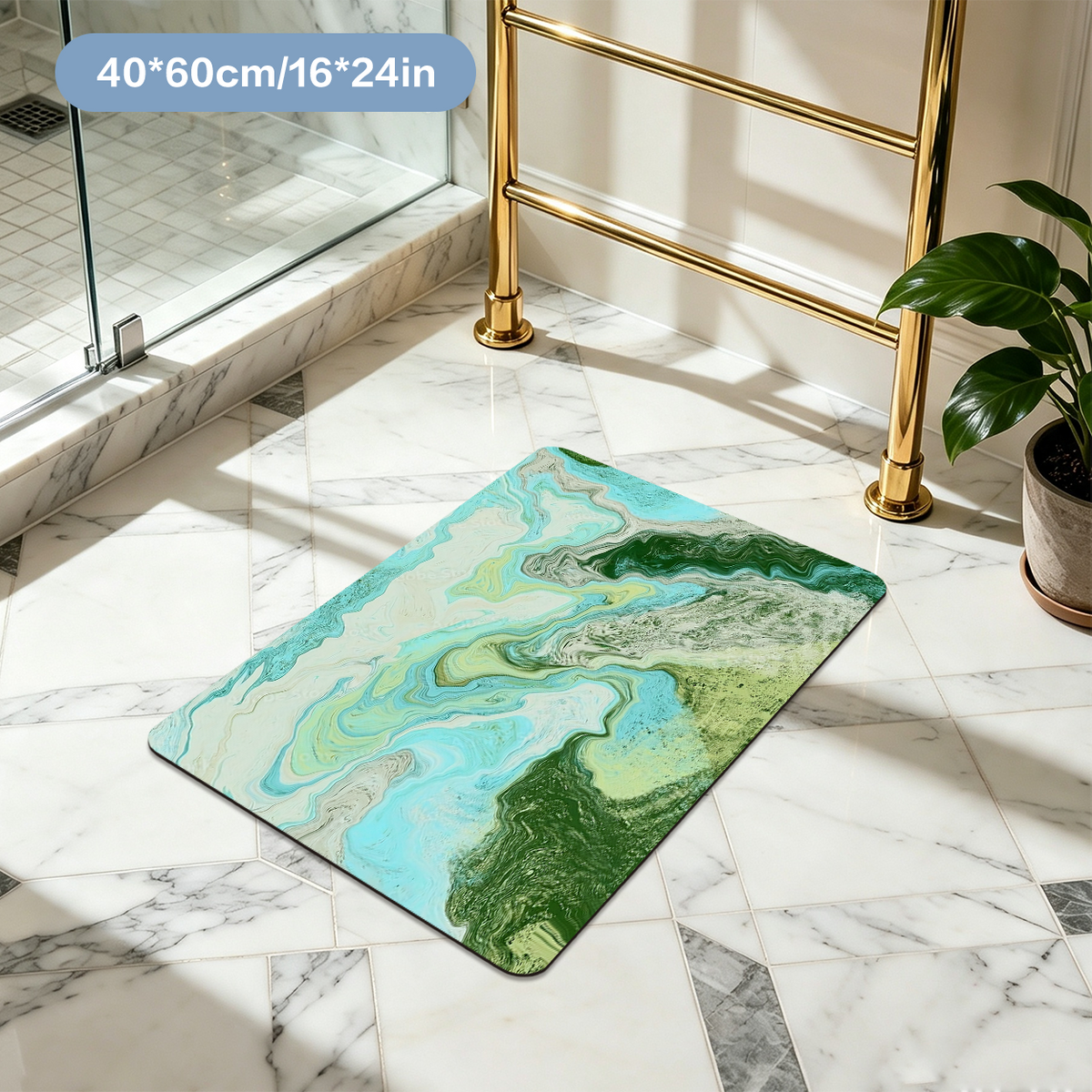 Odor Resistant Bath Mat Anti Smell Fresh Bathroom Floor Mat