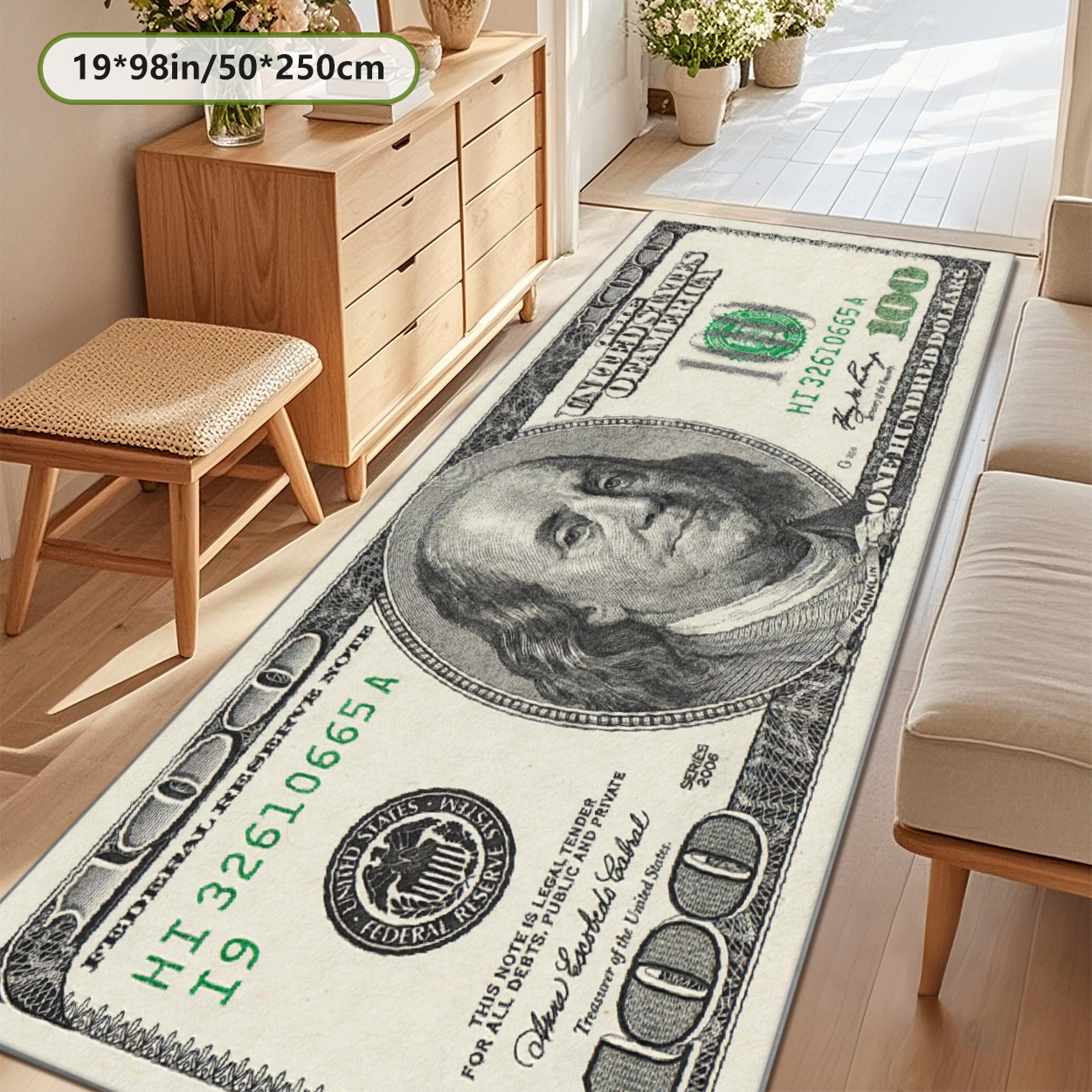 Bedside Runner Rug Soft Non Slip Bedroom Floor Hallway Carpet