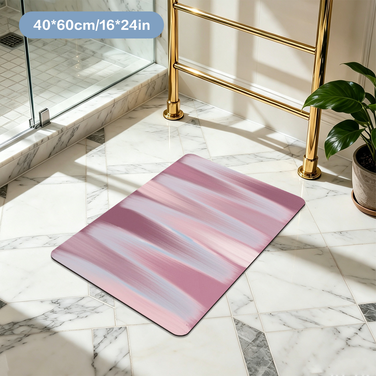 Microfiber Bath Mat Super Absorbent Quick Dry Soft Bathroom Mat