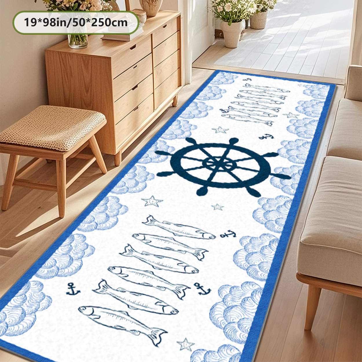 Bedside Runner Rug Soft Non Slip Bedroom Floor Hallway Carpet