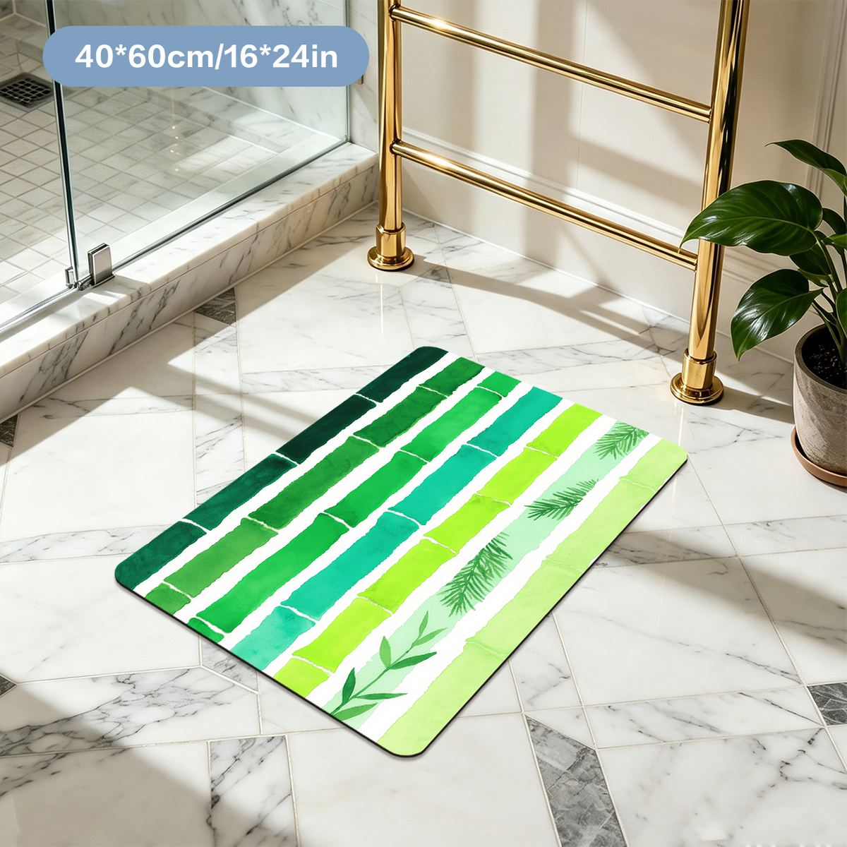Anti Static Bath Mat Static Free Soft Comfort Bathroom Floor Mat