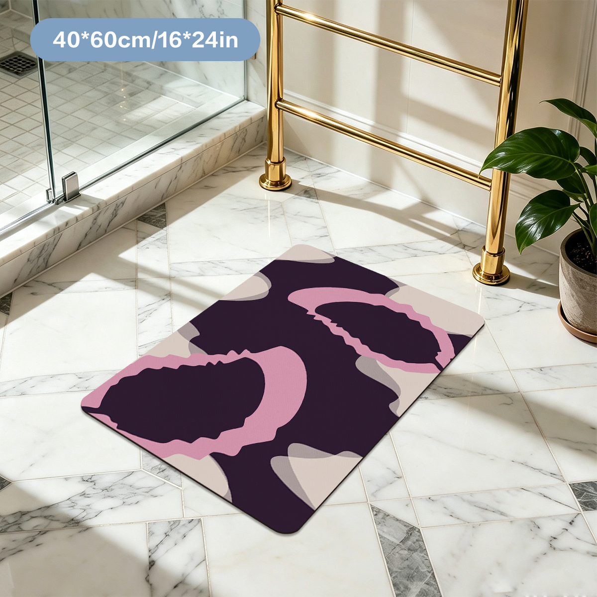 Natural Rubber Bath Mat Eco Friendly Non Slip Durable Mat