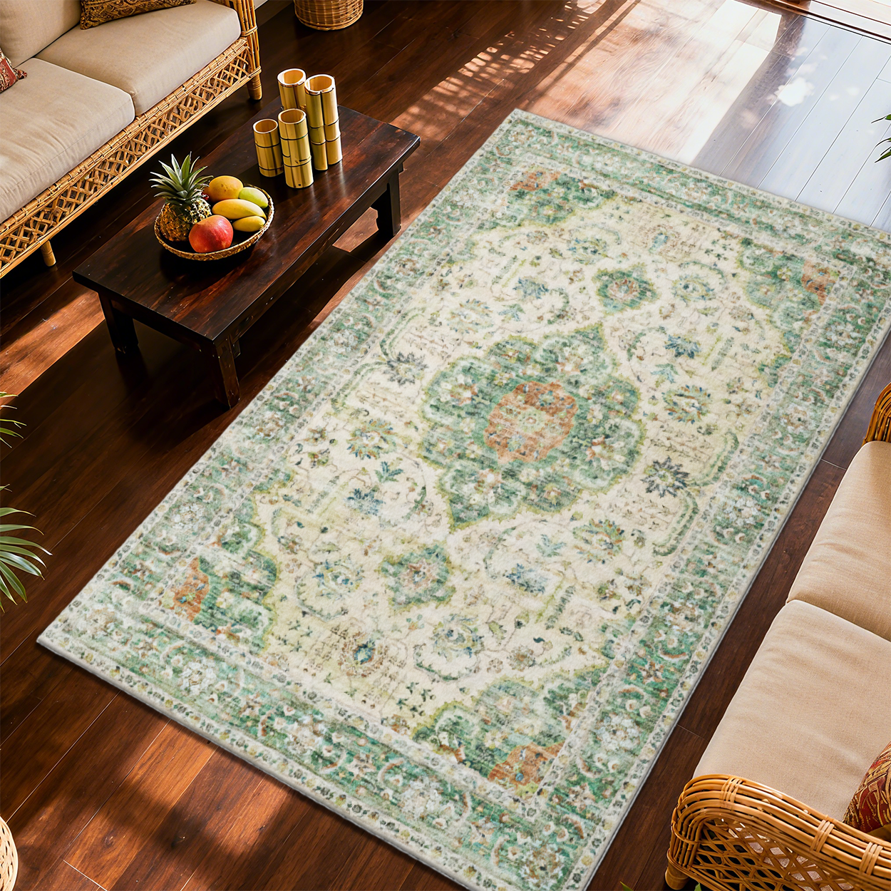 Non-Toxic Hypoallergenic Living Room Rug Kids Safe Carpet