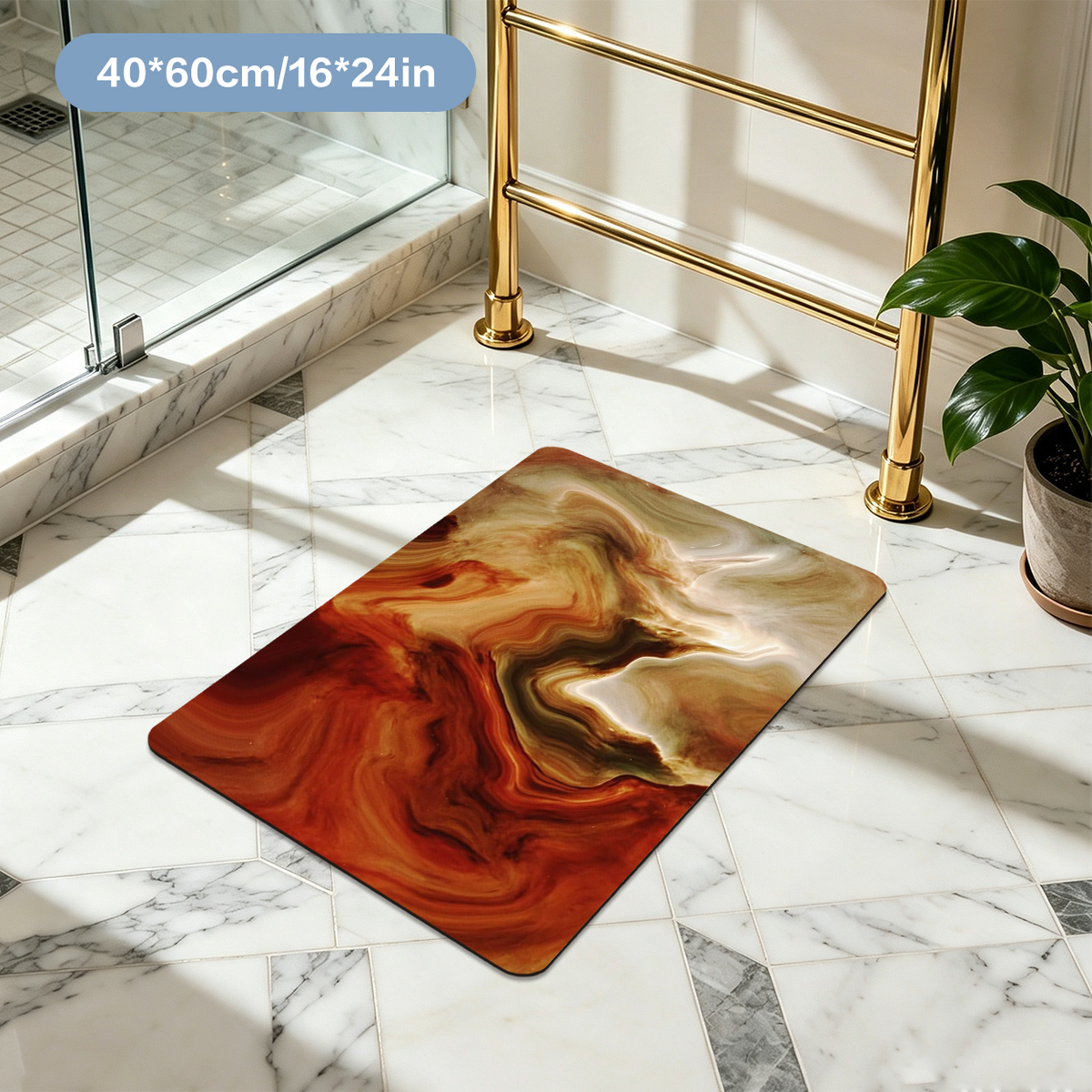 Pet Friendly Bath Mat Absorbent Durable Dog Cat Bathroom Floor Mat