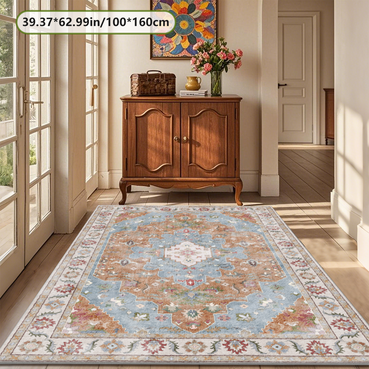 Dark Brown Moroccan Diamond Living Room Rug High Traffic Resistant Carpet