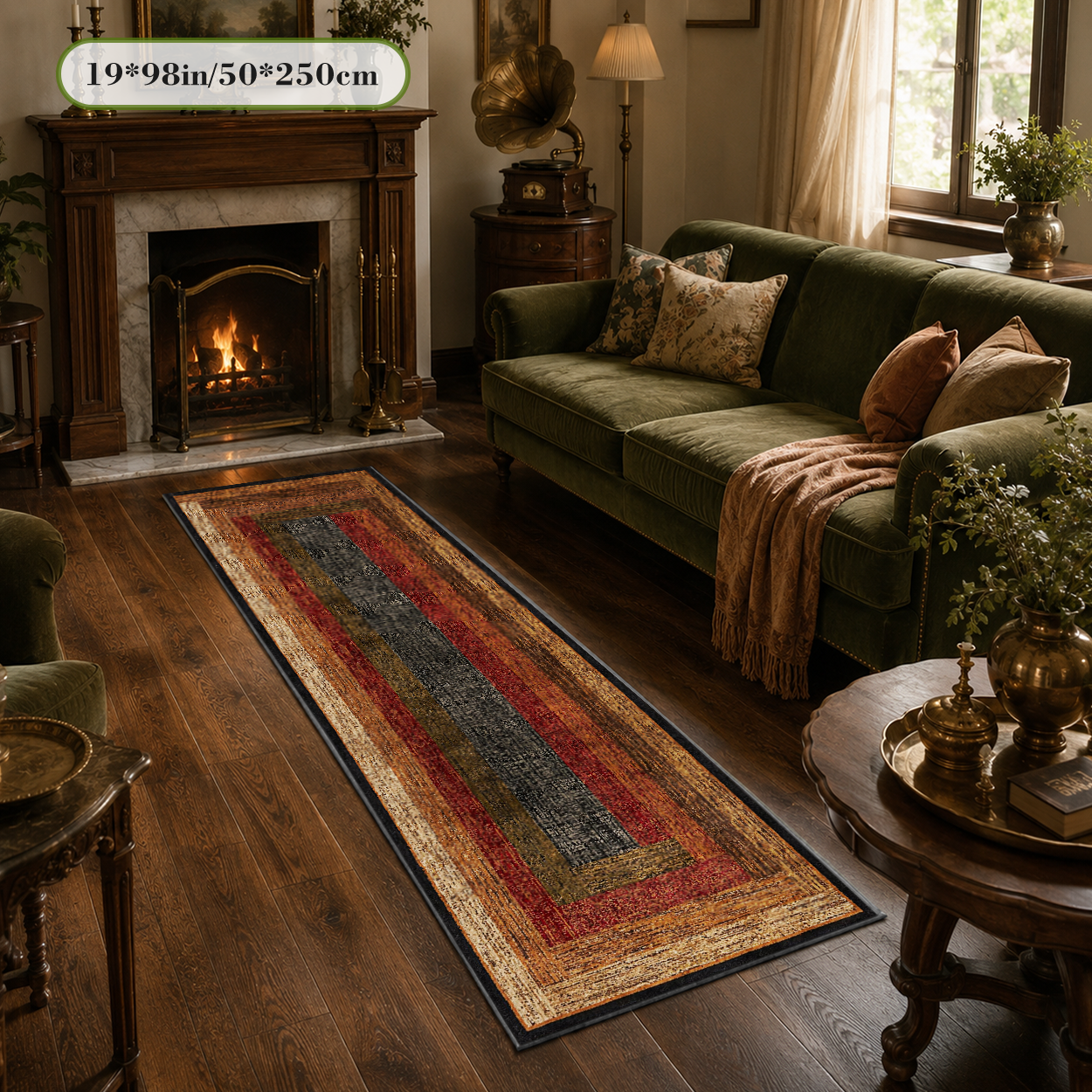 Hypoallergenic Runner Rug Dust Mite Resistant Safe Hallway Carpet