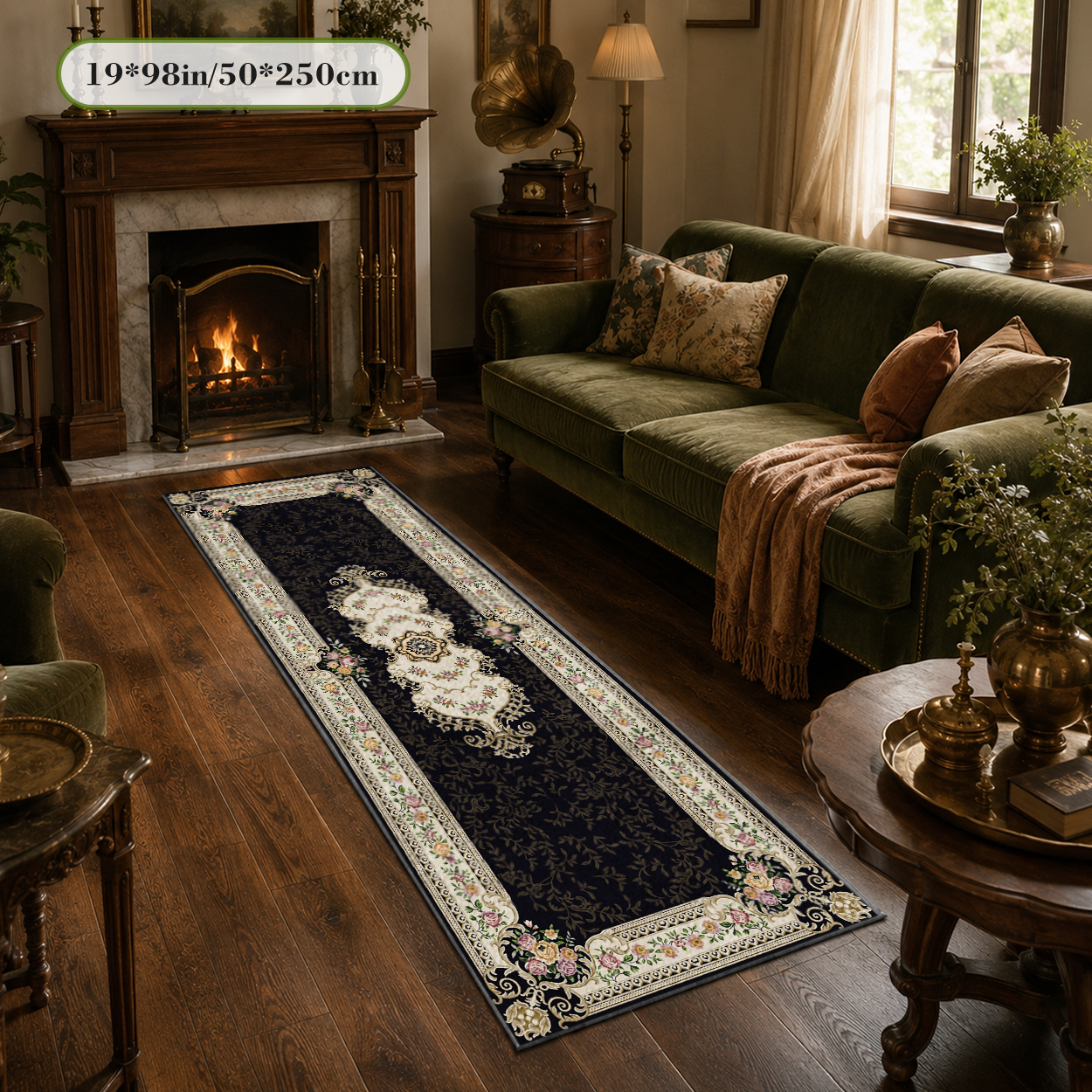 Kitchen Runner Rug Oil Proof Waterproof Low Pile Floor Carpet