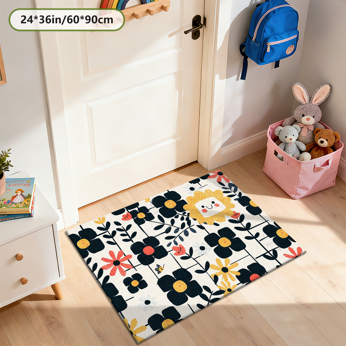 Soft Non-Slip Kids Playroom Rug for Childs.