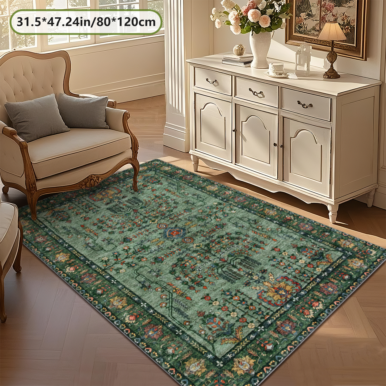 Boho Moroccan Reversible Living Room Rug Dual Sided Carpet
