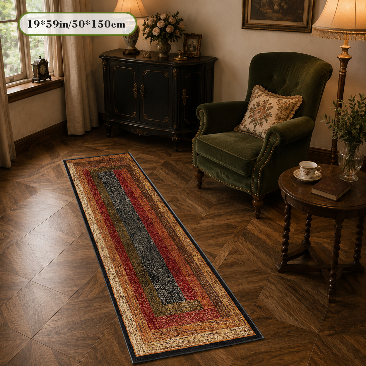 Hypoallergenic Runner Rug Dust Mite Resistant Safe Hallway Carpet