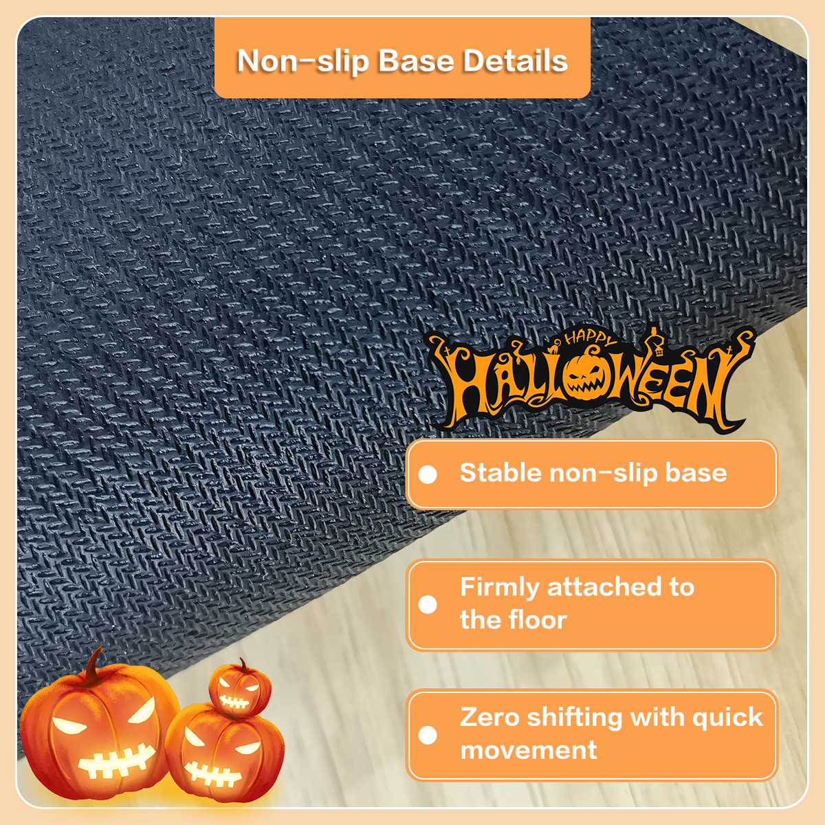 Spider Web Halloween Bathroom Floor Rug