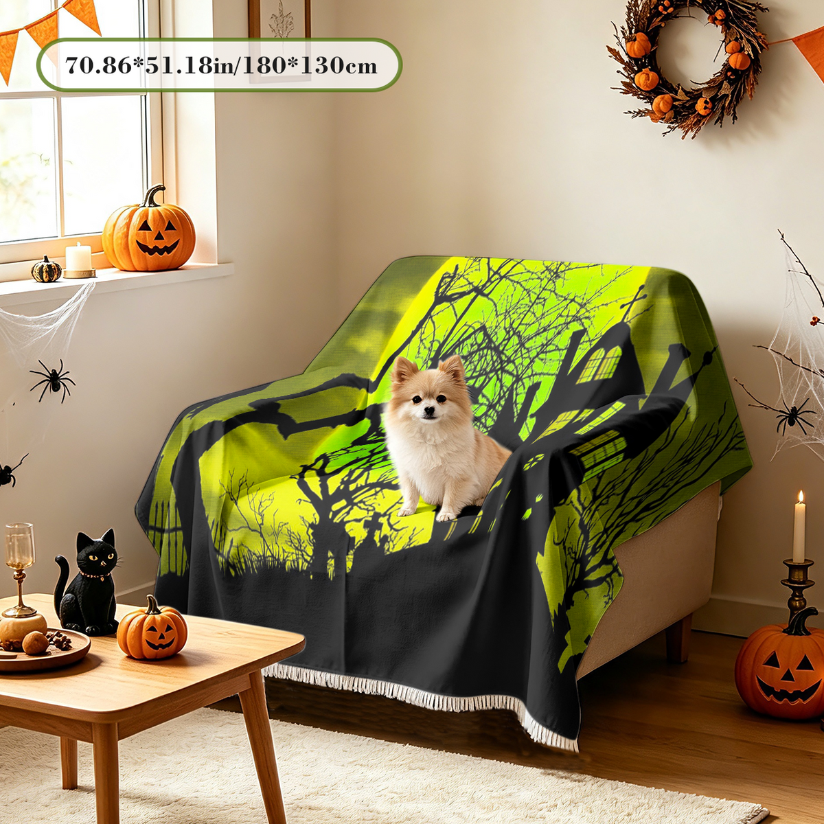 Witch Legs Boots Halloween Sofa Cover Funny Wicked Witch Feet Couch Cover