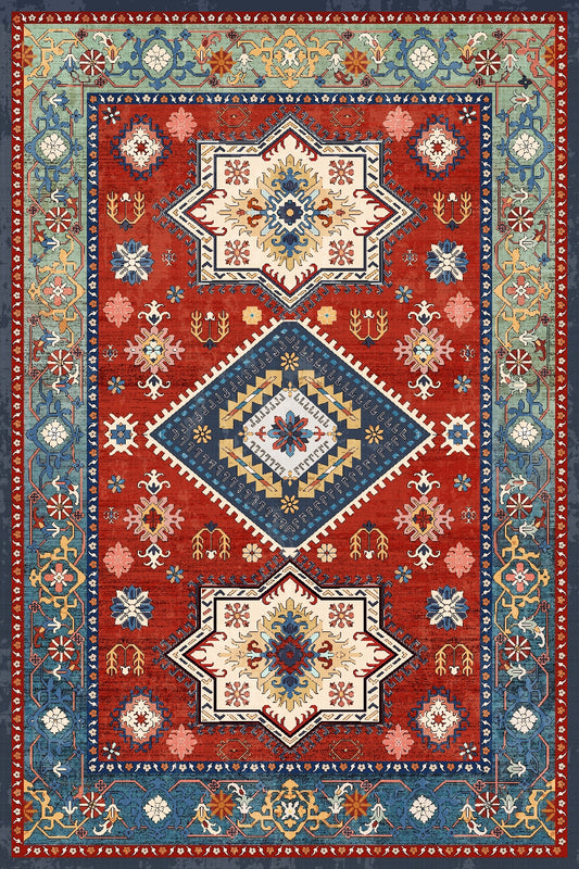 Persian Rug Stain Resistant Bedroom Carpet