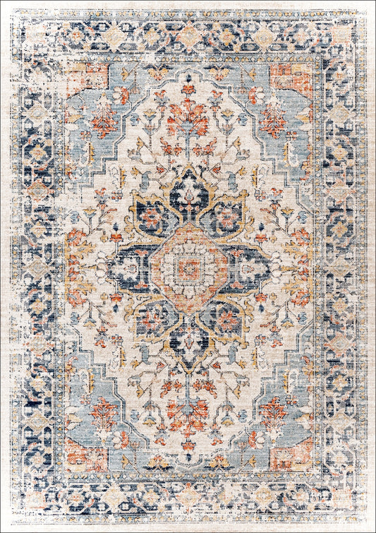 Boho Moroccan Rug Non-Shed Dining Room Floor Carpet